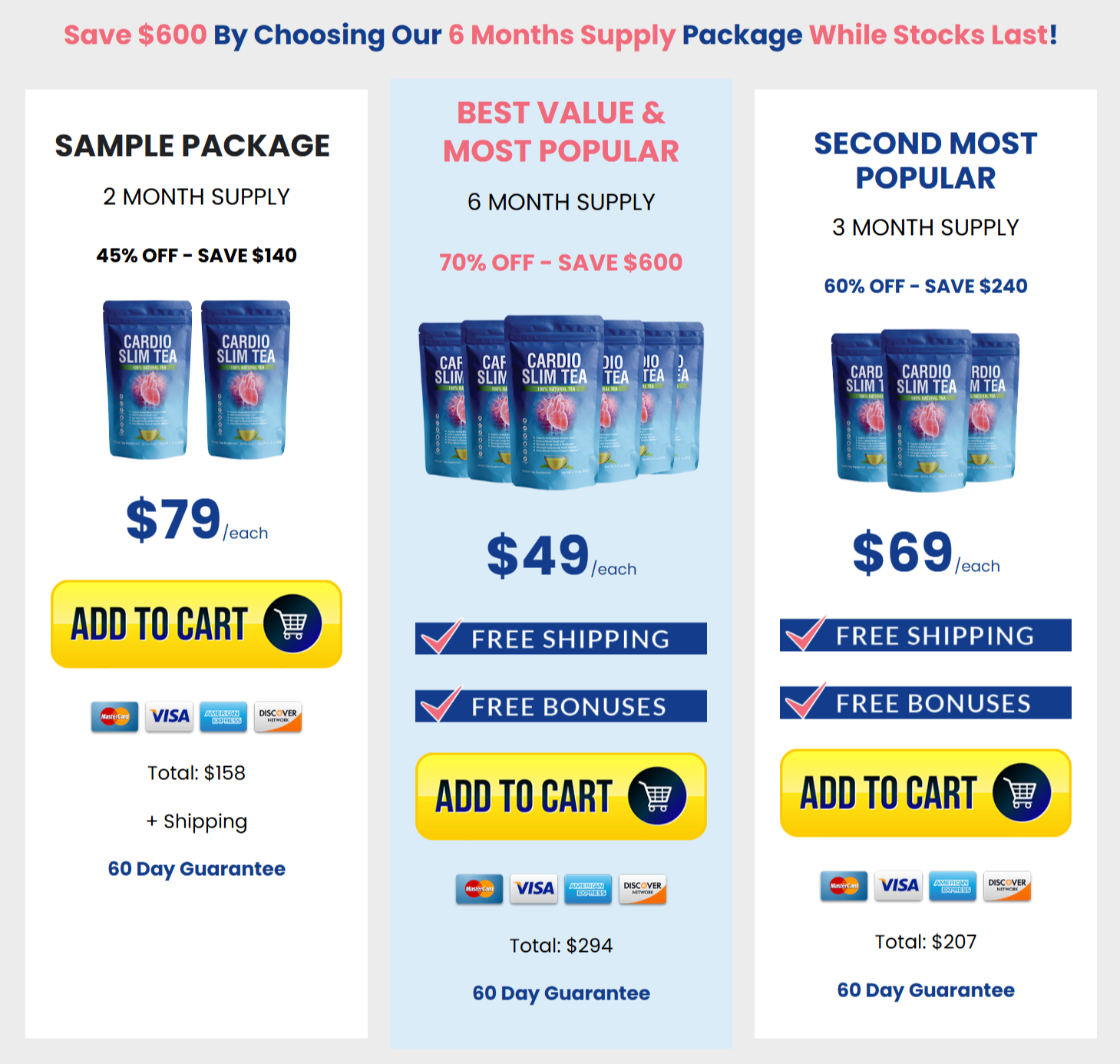 Buy ACardio Slim Tea official website